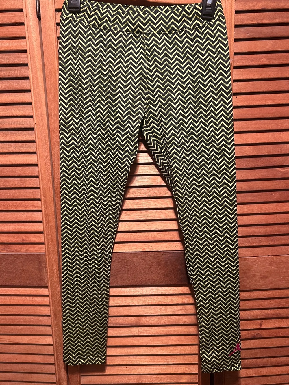 Jordan Jumpman Cyber Black & Lime Green Zigzag Leggings